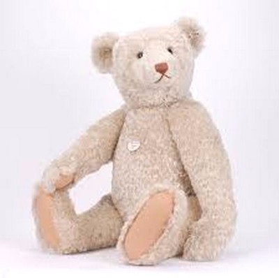teddy bear with button in ear